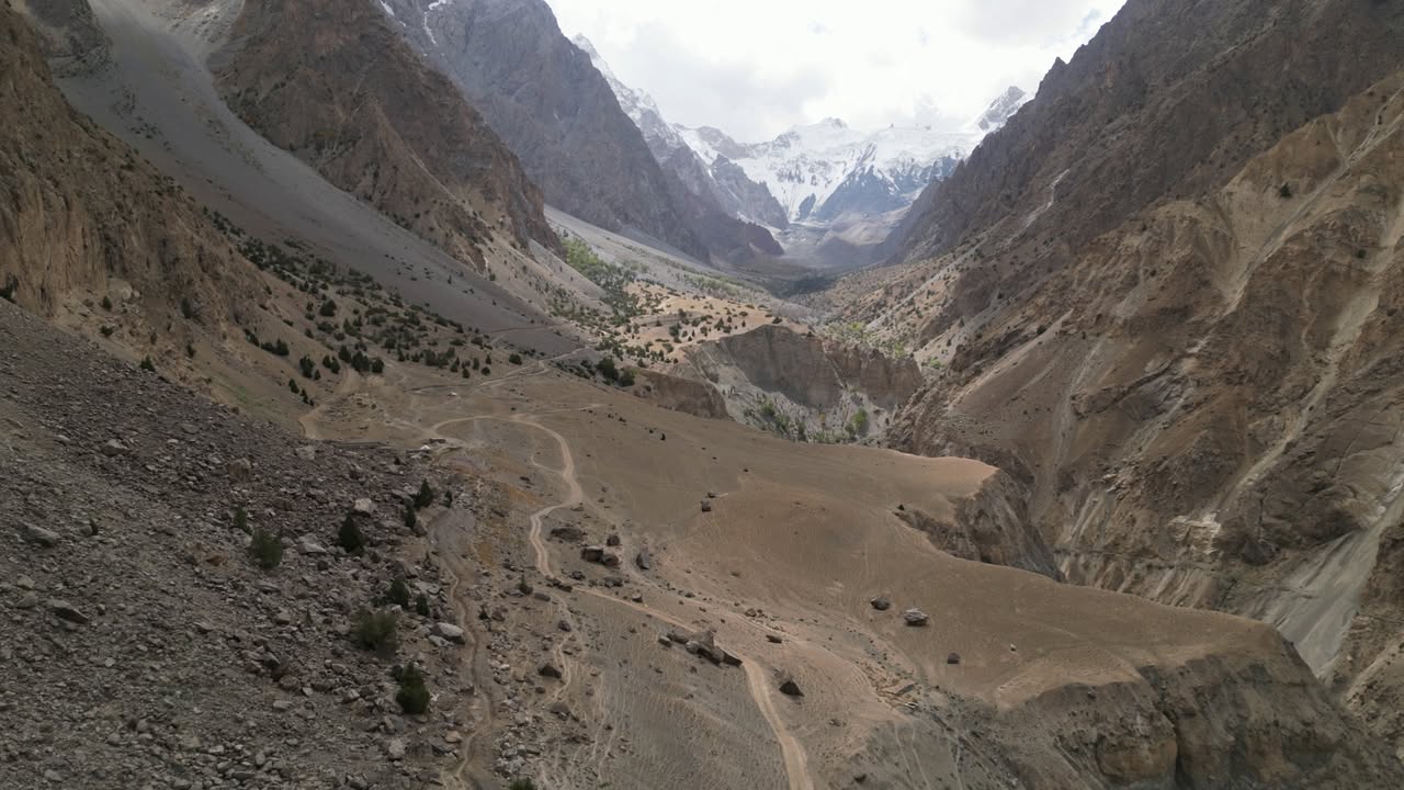 An aerial view of the 380 acre command area of the Panjey Shah Irrigation…