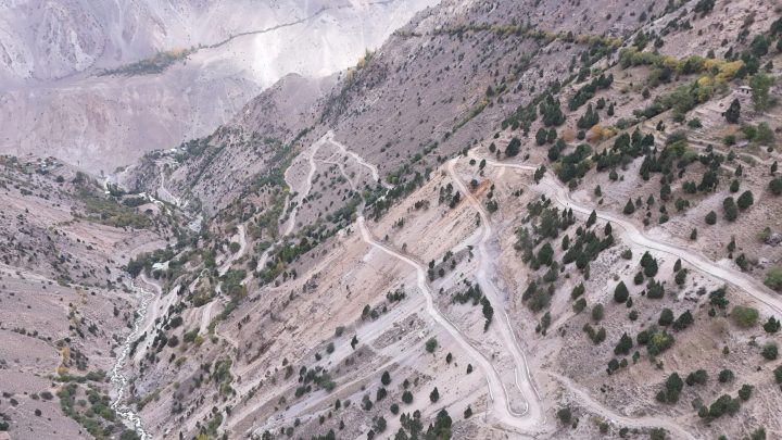 Aerial field photo