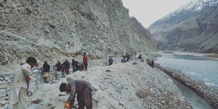 ILD progress at Ghazithang, Baltistan — excavation and channel works underway, 2020
